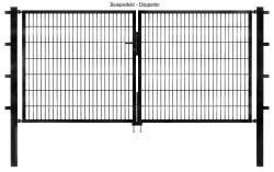 Doppeltor für Doppelstabmatten 656