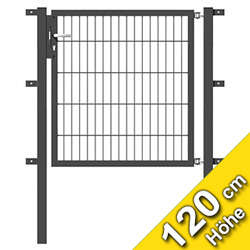 Doppelstabmatten-Tore einflügelig Höhe 120cm