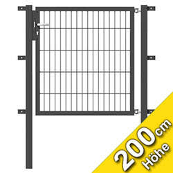 Doppelstabmatten-Tore einflügelig Höhe 200cm