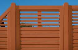 Zaunserie "104" Anschlusselement, rechts (90 x 180/90cm) anthrazit