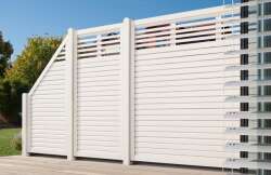 Zaunserie "104" Anschlusselement (180 x 90cm) anthrazit