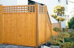 Zaunserie "Fehmarn" Anschlusselement, links (90 x 180/90 cm) weiß