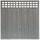 Zaunserie "Fehmarn" Anschlusselement, links (90 x 180/90 cm) basaltgrau