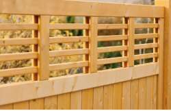 Zaunserie "Linear" Grundelement (90 x180 cm) tabak