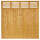 Zaunserie "Linear" Anschlusselement (90 x 180/90 cm) weiß