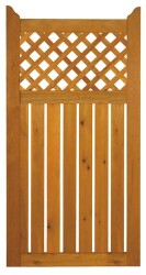 Zaunserie "Havanna" Grundelement (90 x 180 cm) tabak