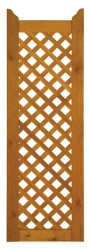 Zaunserie "Havanna" Anschlusselement, links (90 x 180/110 cm) weiß