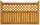 Zaunserie "Havanna" Anschlusselement, links (90 x 180/110 cm) honig