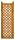 Zaunserie "Havanna" Anschlusselement, links (90 x 180/110 cm) honig