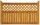 Zaunserie "Havanna" Anschlusselement, links (90 x 180/110 cm) tabak