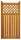 Zaunserie "Havanna" Anschlusselement, links (90 x 180/110 cm) tabak
