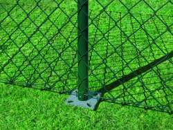 Maschendrahtzaun-Set mit Bodenhülsen -Höhe 80cm, Länge 100m-