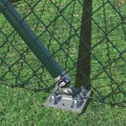 Maschendrahtzaun-Set mit Bodenhülsen -Höhe 80cm, Länge 100m-