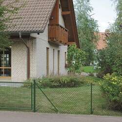 Maschendrahtzaun-Set mit Bodenhülsen -Höhe 80cm, Länge 100m-