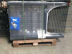 Wellengitter-Doppeltor Grün 1250mm x 2988mm.