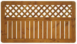 Zaunserie "Sylt" Anschlusselement, links (90 x 180/100 cm) honig