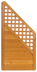 Zaunserie "Mainau" Anschlusselement, links (90 x 180/95 cm) kirschbaum