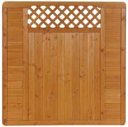 Zaunserie "Mainau" Anschlusselement, links (90 x 180/95 cm) kirschbaum
