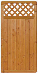 Zaunserie "Mainau" Anschlusselement, links (90 x 180/95 cm) kirschbaum