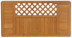 Zaunserie "Mainau" Anschlusselement, links (90 x 180/95 cm) kirschbaum