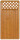 Zaunserie "Mainau" Anschlusselement, links (90 x 180/95 cm) kirschbaum