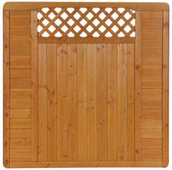 Zaunserie "Mainau" Anschlusselement, links (90 x 180/95 cm) tabak
