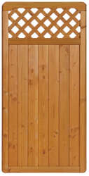 Zaunserie "Mainau" Anschlusselement, links (90 x 180/95 cm) tabak