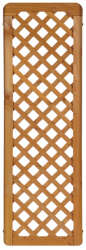 Zaunserie "Mainau" Anschlusselement, links (90 x 180/95 cm) tabak