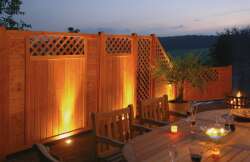 Zaunserie "Mainau" Zaunfeld (180 x 95 cm) tabak