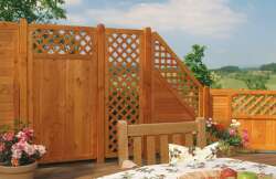 Zaunserie "Mainau" Zaunfeld (180 x 95 cm) tabak