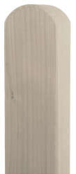 Holz-Pfosten Rundkopf 190cm basaltgrau