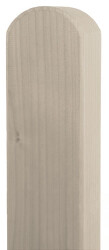 Holz-Pfosten Spitzkopf 100cm basaltgrau
