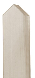 Holz-Pfosten Spitzkopf 100cm basaltgrau
