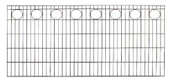 Komplett-Set Zaun Bali Höhe 120 cm