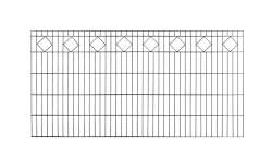 Komplett-Set Zaun Capri Höhe 100 cm