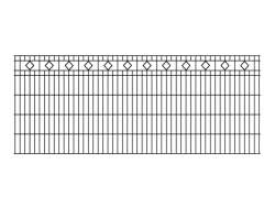 Komplett-Set Zaun Capri Höhe 120 cm