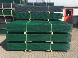 Komplettpaket Doppelstabmatte 8/6/8 Pfosten mit Flacheisen Höhe 143cm