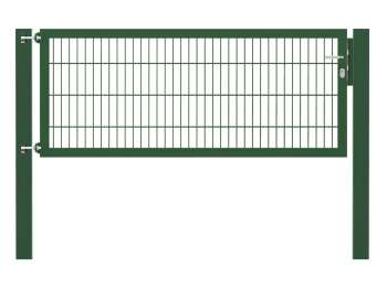 Doppelstabmatten-Einzeltor-Flexo, 8/6/8, grün, Breite 200 x Höhe 80cm