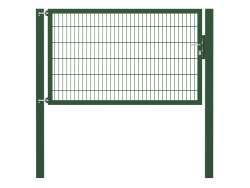 Doppelstabmatten-Einzeltor-Flexo, 8/6/8, gr&uuml;n, Breite 200 x H&ouml;he 120cm