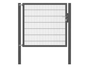Doppelstabmatten-Einzeltor-Flexo, 8/6/8, anthrazit, Breite 150 x Höhe 140cm
