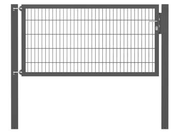 Doppelstabmatten-Einzeltor-Flexo, 8/6/8, anthrazit, Breite 200 x Höhe 100cm