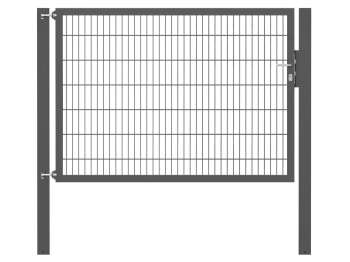 Doppelstabmatten-Einzeltor-Flexo, 8/6/8, anthrazit, Breite 200 x Höhe 140cm
