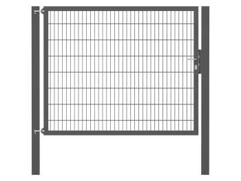 Doppelstabmatten-Einzeltor-Flexo, 8/6/8, anthrazit, Breite 200 x Höhe 160cm