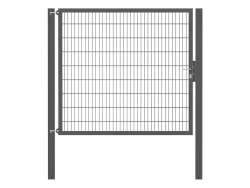 Doppelstabmatten-Einzeltor-Flexo, 8/6/8, anthrazit, Breite 200 x Höhe 180cm