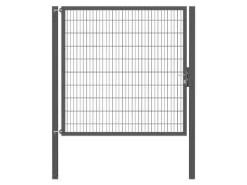 Doppelstabmatten-Einzeltor-Flexo, 8/6/8, anthrazit, Breite 200 x Höhe 200cm