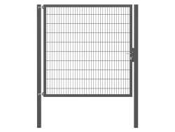 Doppelstabmatten-Einzeltor-Flexo, 8/6/8, anthrazit, Breite 200 x Höhe 200cm