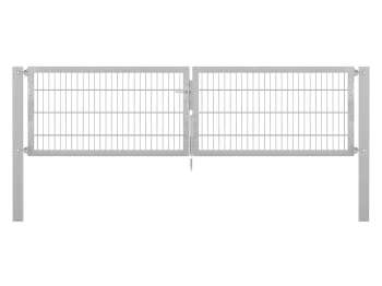 Doppelstabmatten-Doppeltor-Flexo, 8/6/8, feuerverzinkt, Breite 300 x Höhe 80cm