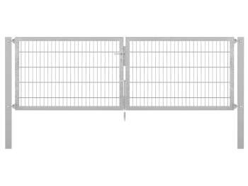 Doppelstabmatten-Doppeltor-Flexo, 8/6/8, feuerverzinkt, Breite 300 x Höhe 100cm