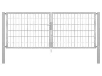 Doppelstabmatten-Doppeltor-Flexo, 8/6/8, feuerverzinkt, Breite 300 x Höhe 120cm