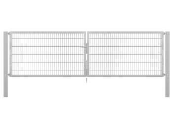 Doppelstabmatten-Doppeltor-Flexo, 8/6/8, feuerverzinkt, Breite 400 x Höhe 120cm